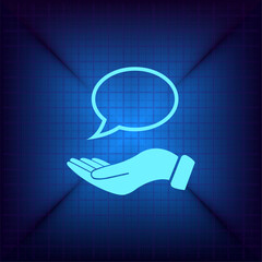 Vector illustration on a blue background