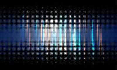 blue geometric shape abstract technology vector background