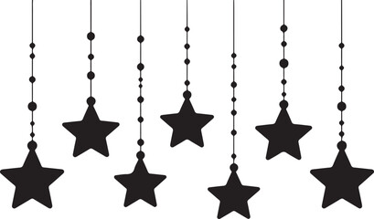Hanging stars decoration