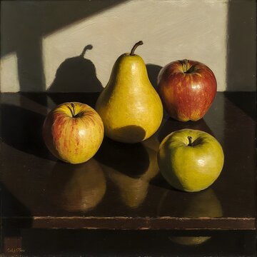 Dark Fruit Still Life &mdash; Low Light Old Masters Style