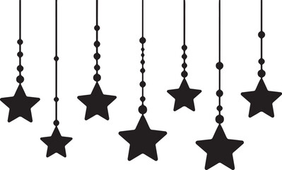 Hanging stars decoration