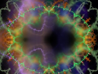 Imaginatory fractal abstract background Image