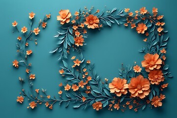 Refined Floral Paper Cut Artwork for Modern Visual Design.
