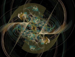 Imaginatory fractal abstract background Image