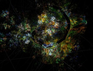 Imaginatory fractal abstract background Image