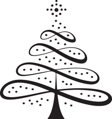 Abstract christmas tree design