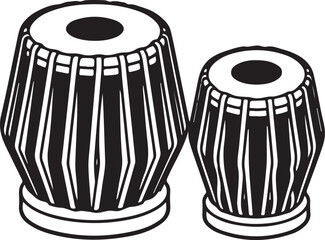 Traditional indian tabla drums