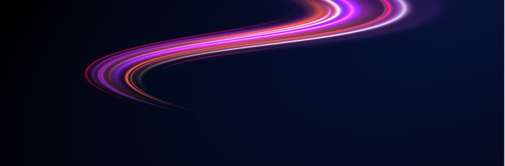 Futuristic Glowing Ring with Neon Outline, Dynamic Gradient, Bright Electric Flare, Minimal Abstract Elements and Geometric Circular Design for Presentation