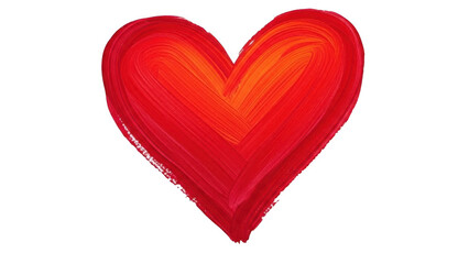 Vibrant red heart illustration