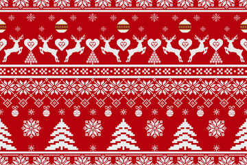 red and white lace pattern