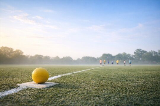 Kickball Game on a Sunny Day