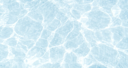 Obraz premium light blue mosaic pool floor texture