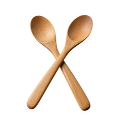 Two crossed wooden spoons.