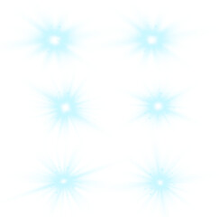 Bright white light flare with radiant rays and soft glow. Starburst effect shines with realistic sparkle. Isolated transparent overlay for graphic design.