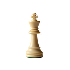 White Chess King Piece Isolated