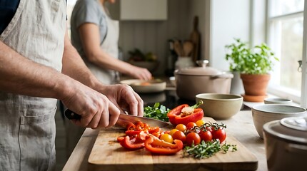 Weekend Home Cooking Lifestyle Scene