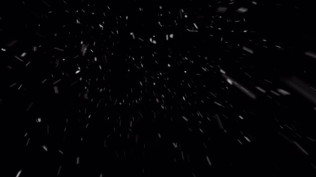 Falling Snow Overlay with Alpha Channel - Seamless Loop Animation