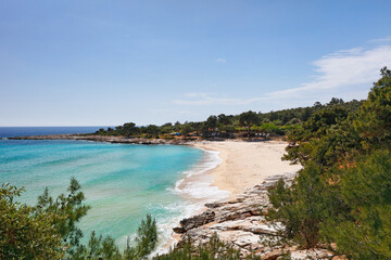 Psili Ammos beach in Thassos, Greece