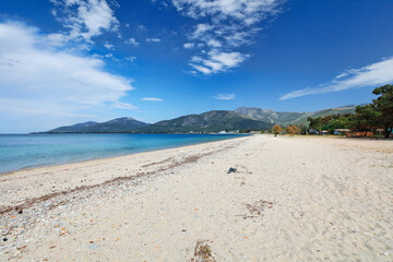 Aphrodite beach at Thassos island, Greece