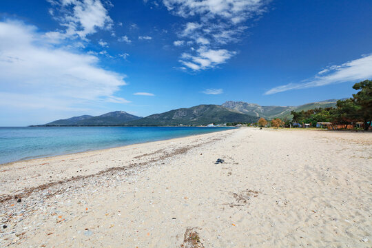 Aphrodite beach at Thassos island, Greece