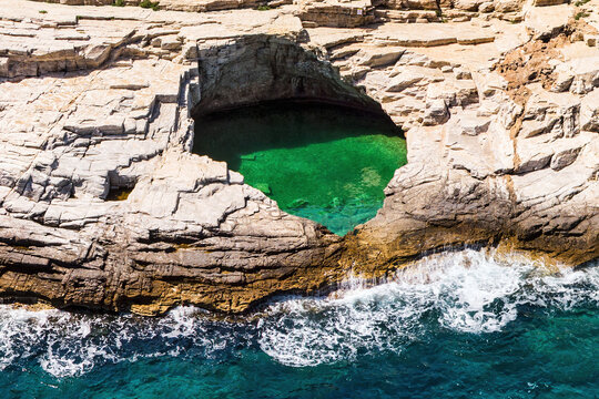 Giola lagoon in Thassos, Greece