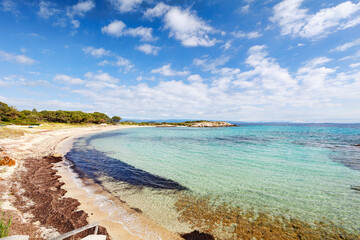 Mikro Karydi beach in Chalkidiki, Greece