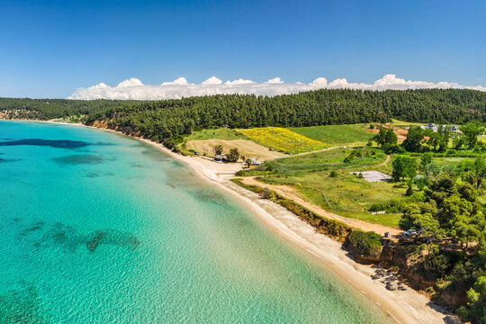 Chelona beach in Chalkidiki, Greece