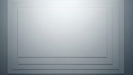 Abstract Geometric Layered Background Template in Cool Gray Monochromatic Tones with Subtle Spotlight and Copy Space