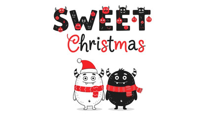 Festive Monsters Sweet Christmas Celebration