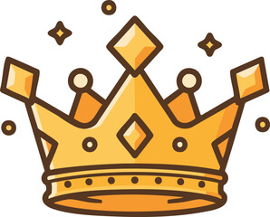 Royal Crown King Queen Luxury Icon