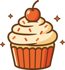 Cupcake Sweet Dessert Bakery Food Icon