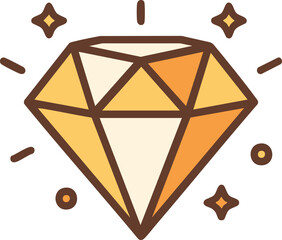 Diamond Gemstone Luxury Wealth Icon