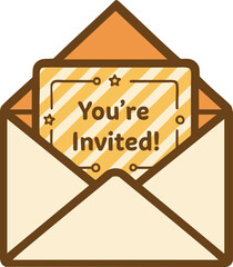Invitation Card Event Party Celebration Icon