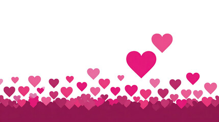 Pink heart love romance affection happiness celebration valentine background cheerful decorative hearts create joyful romantic atmosphere for greeting card or festive design