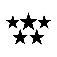 Fototapeta premium five star rating icon filled for web and graphic design