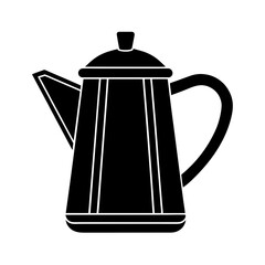 Obraz premium vector clip art coffee kettle on white background for web and graphic design
