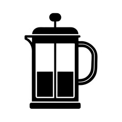 Obraz premium vector clip art french press on white background for web and graphic design