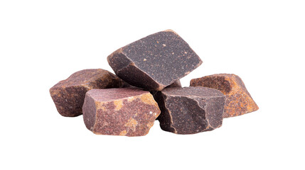 Rough stone natural rock mineral geology construction material brown texture isolated raw rugged outdoor element used for landscaping and building earthy tone solid durable
