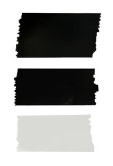 Sdhesive plastic tape set isolated on white background