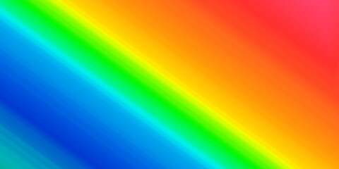 Rainbow gradient background with diagonal stripes of vibrant colorful paint for artistic design