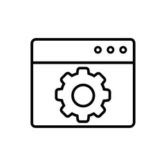 Settings icon. Setup Illustration sign. Support symbol. Fix or repair logo.