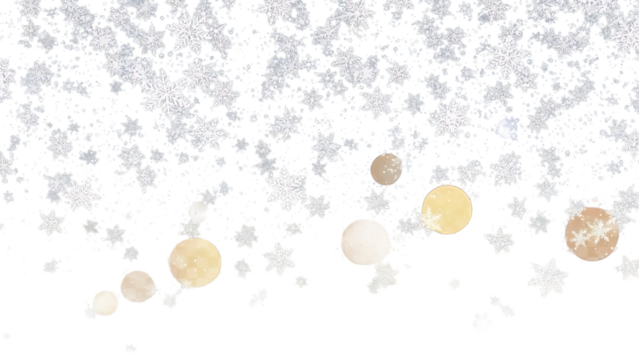 Snowflakes and moons on transparent background - Powered by Adobe
