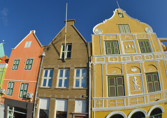 Colorful Dutch-Style Houses in Cura&ccedil;ao