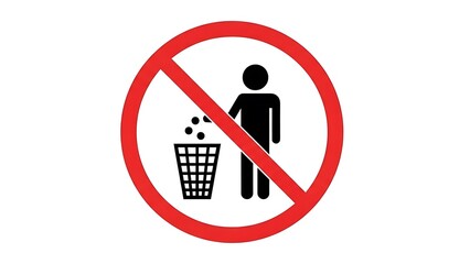 No Littering Sign Symbol