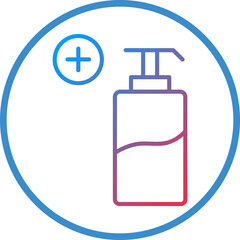 Obraz premium Hand Sanitizer Line Icon Style