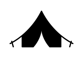 Vector Simple Isolated Tent Icon