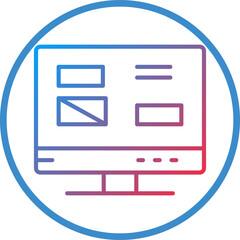 Mockup Design Line Icon Style