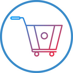 Trolley Line Icon Style