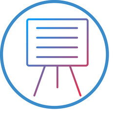 Presentation line icon style