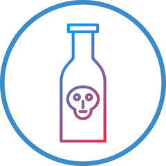 Poison Chemical Line Icon Style